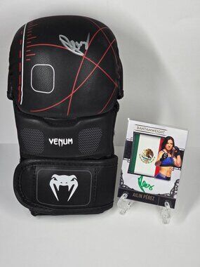 UFC Ailin Perez Autographed Venom Boxing Glove w/ Signed Card